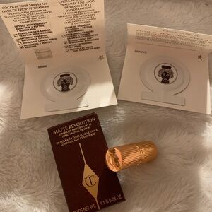 Charlotte Tilbury Matte Revolution Lipstick in Pillow Talk mini & magic creams
